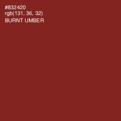 #832420 - Burnt Umber Color Image